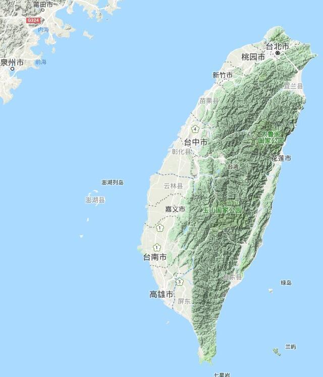 台湾の地図